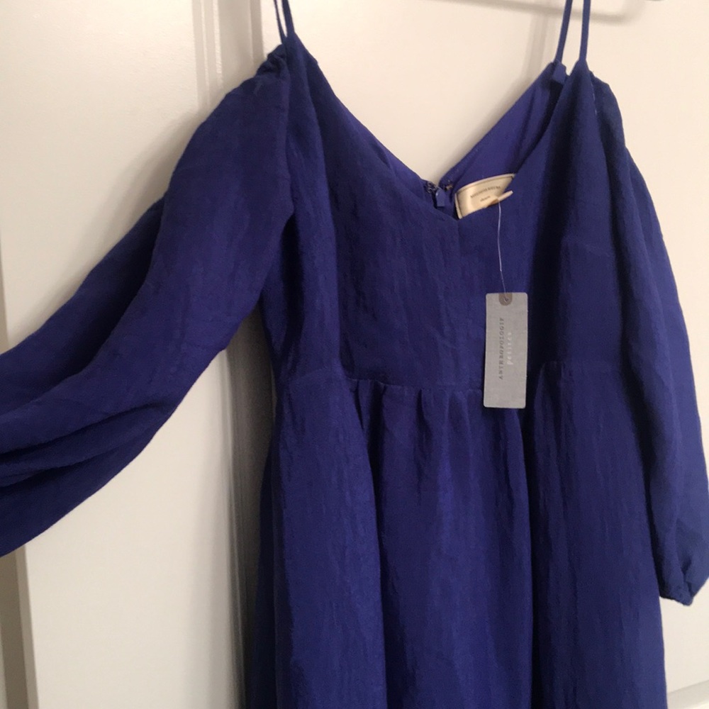 Anthropologie open shoulder dress